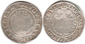 монета Аугсбург 1 батцен 1523