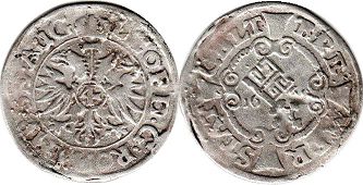 монета Бремен 4 грота 1660