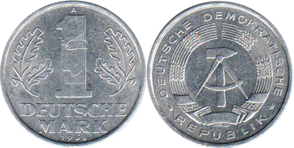 Монета Ostdeutschland 1 mark 1963