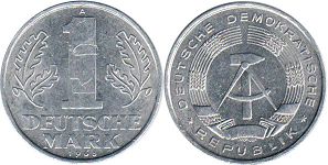монета ГДР 1 марка 1963
