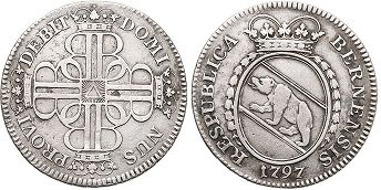 монета Берн 1/4 талера 1797