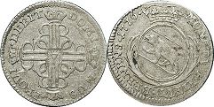 монета Берн 10 крейцер 1776