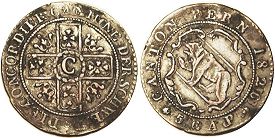 монета Берн 5 раппенов 1826