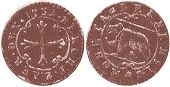 монета Берн 1/2 крейцер 1732