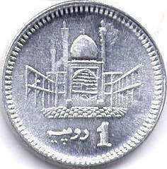 монета Пакистан 1 rupee 2008
