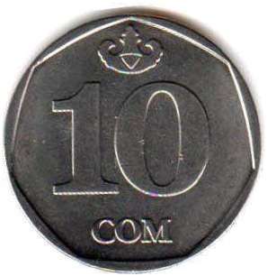 монета Кыргызстан 10 som 2009