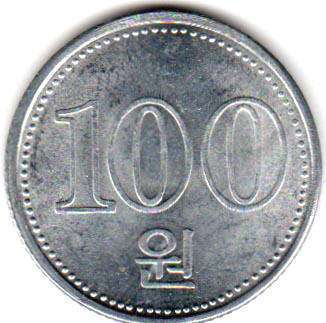 монета Северная Корея 100 won 2005