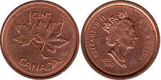 монета Канада 1 цент 50 лет правления 2002 Golden Jubilee