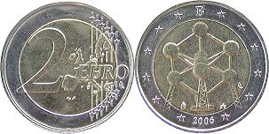 монета Бельгия 2 евро 2006