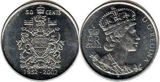 монета Канада 50 центов 2002