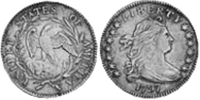 США монета half 1797