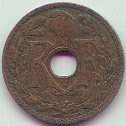 Французский Индокитай 1/2 цента 1935 монета, аверс Французский Индокитай 1/2 цента 1935 монета, аверс