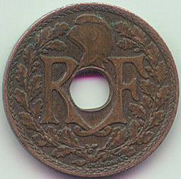 Французский Индокитай 1/2 цента 1937 монета, аверс Французский Индокитай 1/2 цента 1937 монета, аверс