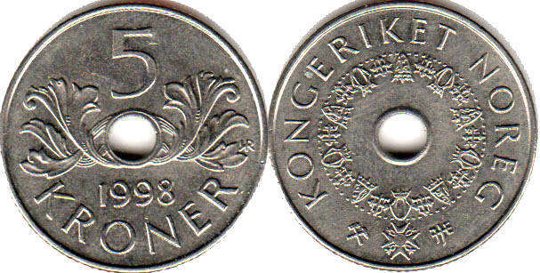 норвегия 5 крон