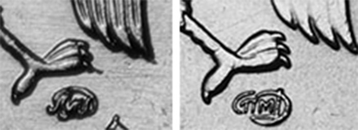 Обозначение монетного двора на рублях