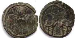 монета Византия Исаак II тетартерон