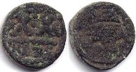 монета Византия Ираклий 1/2 фоллиса