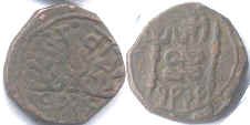 монета Гвалиор 1 пайса 1869