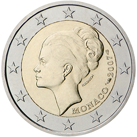 coin 2 euro 2007 Monaco