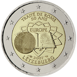 coin 2 euro Luxembourg