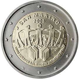 coin 2 euro 2008 San_Marino