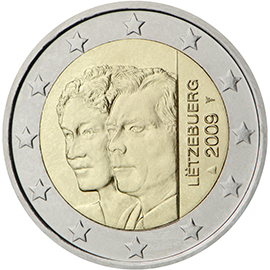 coin 2 euro 2009 lu