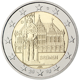 coin 2 euro 2010 de