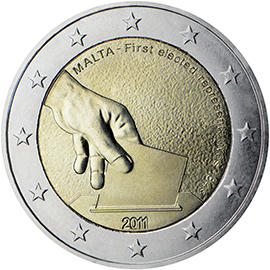 coin 2 euro 2011 mt
