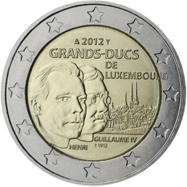 coin 2 euro 2012 lu