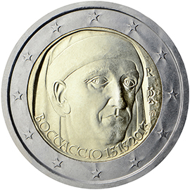 coin 2 euro 2013 Italy_Boccaccio