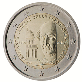 coin 2 euro 2014 San_Marino_Lazzari