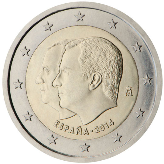 coin 2 euro 2014 Spain_Head