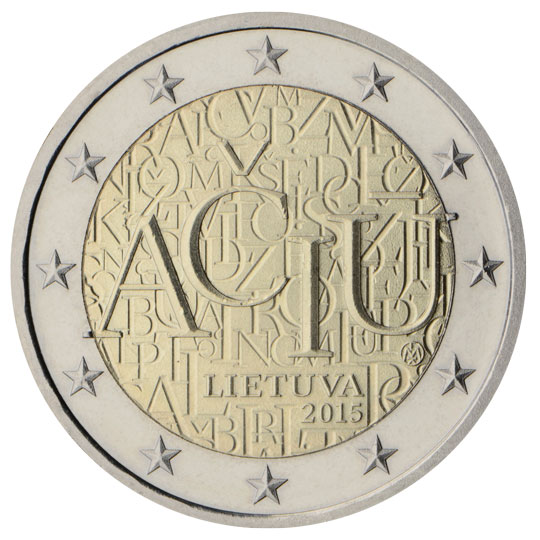 coin 2 euro 2015 lithuania