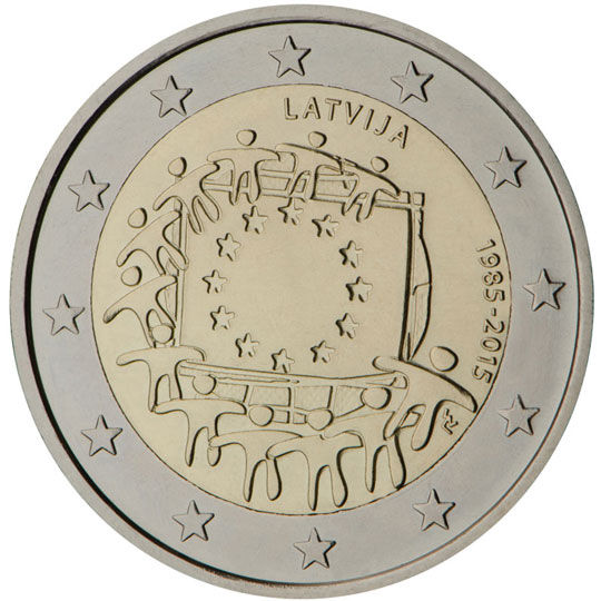 coin 2 euro Latvia