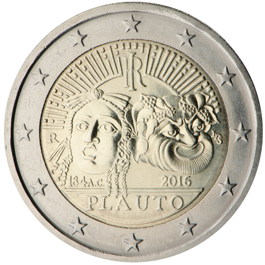 coin 2 euro 2016 italy_plauto_270