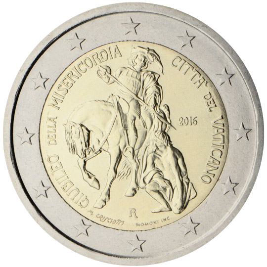 coin 2 euro 2016 vatican_mercy