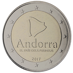 coin 2 euro 2017 Andorra_pyrenean
