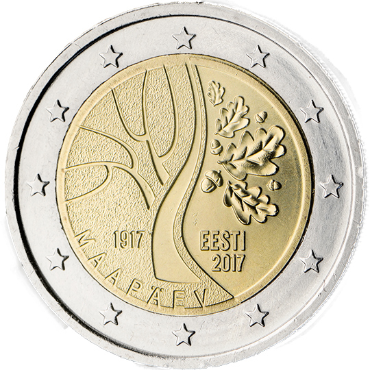 coin 2 euro 2017 Estonia_Independence