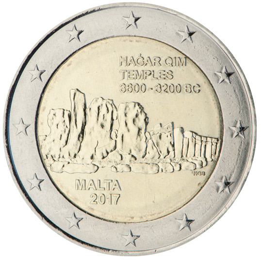 coin 2 euro 2017 Malta_Hagar_Qim