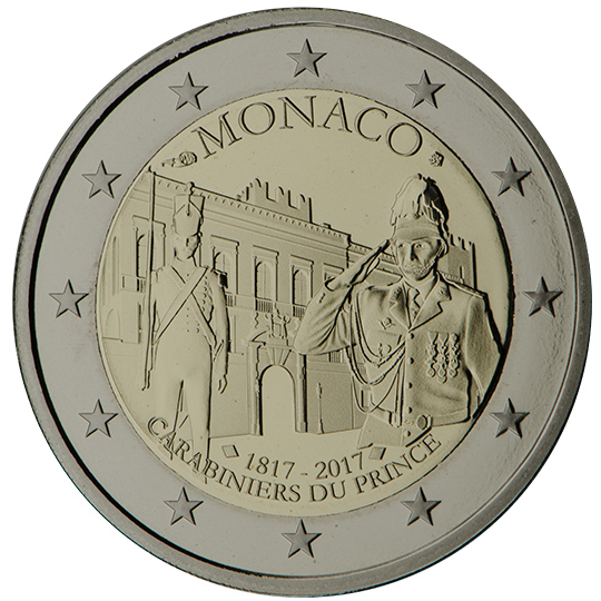 coin 2 euro 2017 Monaco_Carabiniers