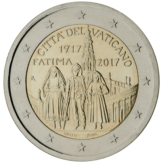 coin 2 euro 2017 Vatican_Fatima