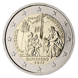 coin 2 euro 2017 slovakia_university