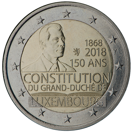 coin 2 euro 2018 Luxembourg_150years