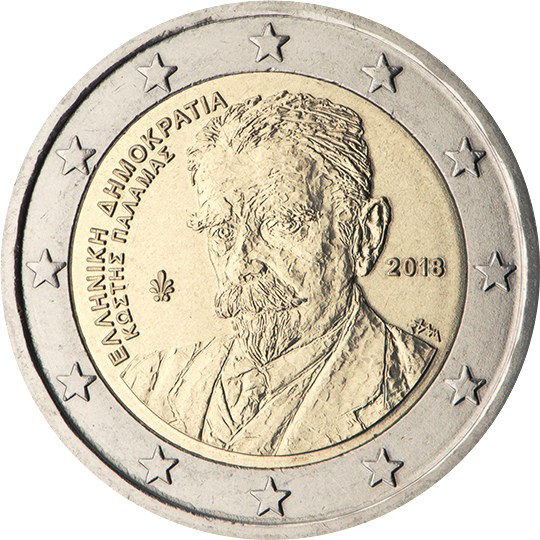 coin 2 euro 2018 greece_kostispalamas