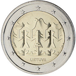 coin 2 euro 2018 lithuania_song