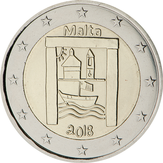 coin 2 euro 2018 malta_culherit