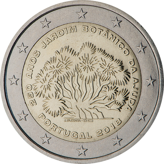coin 2 euro 2018 portugal_botangarden