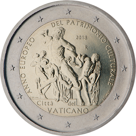 coin 2 euro 2018 vatican