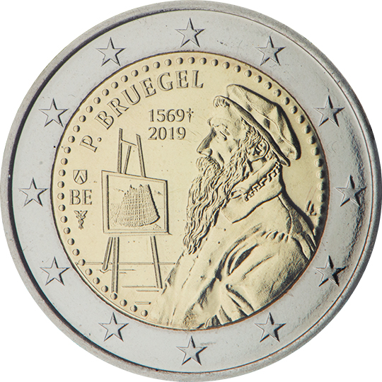 coin 2 euro 2019 450anniv_PieterBreugeltheelder