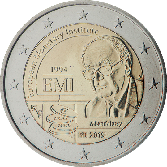 coin 2 euro 2019 belgium_25anniv_EMI